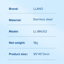 Load image into Gallery viewer, B19 ℗◑▨LLANO Nose Hair Scissor Rounded Professional Stainless Steel Mustache Facial Beard Eyebrows Eyelashes Trimming Cl
