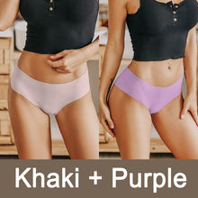 Load image into Gallery viewer, 2PCS/Set Seamless Panties Women Sexy Underwear V Desgin Waist Briefs Plus Size Brazillian Pantys Female Lingerie Underpants
