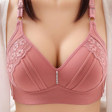 Load image into Gallery viewer, Plus Size Large Cup No Steel Rings Gather Thin Mould Cup Adjustable Lace Lingerie Bra
