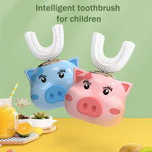 Load image into Gallery viewer, [KO] Children Soft Electric  U-shaped Toothbrush Waterproof Electric Toothbrush
