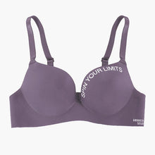 Load image into Gallery viewer, Women's Seamless Letter Print Bra Without Steel Ring Soft Ice Silk Bra Sexy Push-up Gather Bra
