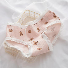 Load image into Gallery viewer, Lovely Printing Panties Women Cotton Underwear Girls Cute Plaid Underpants M-XL Comfortable Briefs Soft Female Lingerie

