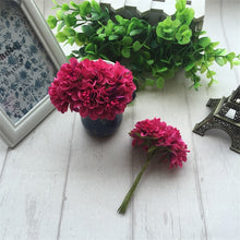 Load image into Gallery viewer, 6pcs Silk Stamen Artificial Flower Bouquet Wedding Party Decoration DIY Handmade Wreath Gift Scrapbooking Craft Fake Flowers
