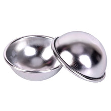 Load image into Gallery viewer, 6pcs/set New Bath Bomb Molds Aluminum Alloy Ball Sphere Bath Bomb Mold Cake Baking Pastry Mould

