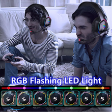 Load image into Gallery viewer, RGB Gaming Headset,7.1 Stereo Gamer Headphones with Microphone For PC PS4 PS5, Over Ear Noise Canceling Computer Phone Earphones
