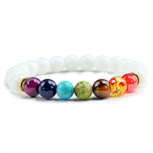 Load image into Gallery viewer, 7 Chakra Bracelet Men Black Lava Tiger Eye Stones Healing Balance Beads Reiki Buddha Prayer Natural Stone Yoga Bracelets Bangles
