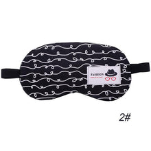 Load image into Gallery viewer, 7 Patterns Sleeping Mask Eyepatch Soft Eye Sleep Mask Fashion Striped Moon Style Creative Travel Relaxing Sleeping Aid Blindfold
