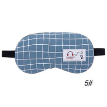 Load image into Gallery viewer, 7 Patterns Sleeping Mask Eyepatch Soft Eye Sleep Mask Fashion Striped Moon Style Creative Travel Relaxing Sleeping Aid Blindfold
