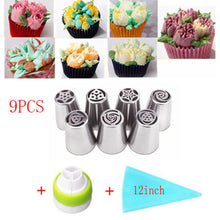 Load image into Gallery viewer, 7Style Russian Tulip Icing Piping Nozzles Stainless Steel Flower Cream Pastry Tip Kitchen Cupcake Cake Decorating Tools
