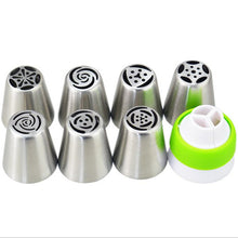 Load image into Gallery viewer, 7Style Russian Tulip Icing Piping Nozzles Stainless Steel Flower Cream Pastry Tip Kitchen Cupcake Cake Decorating Tools
