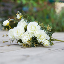 Load image into Gallery viewer, 7 forks / bouquet peony fake flower silk flower peony bouquet wedding home decoration fake peony rose
