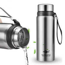 Load image into Gallery viewer, 700/1000/1200ml Large Capacity Double Stainless Steel Thermos For Water Vacuum Flask Insulated Thermo Bottle With Tea Infuser
