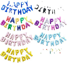 Load image into Gallery viewer, Hardcover 16-Inch English Birthday Letter Balloon Set Children Full-Year Birthday Decoration Scene Layout Balloon
