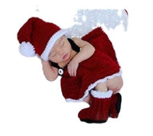 Load image into Gallery viewer, Children's Photography Clothing Newborn Cartoon Sweater Handmade Wool Knitting Baby Costume for Taking Photo Christmas
