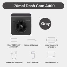 Load image into Gallery viewer, 70mai Dash Cam A400 1440P Resolution 145° FOV Car DVR Dual Channel Front and Back Sight Cam APP Control Multi DVR Car Recorder
