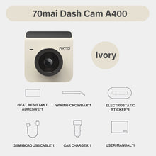 Load image into Gallery viewer, 70mai Dash Cam A400 1440P Resolution 145° FOV Car DVR Dual Channel Front and Back Sight Cam APP Control Multi DVR Car Recorder
