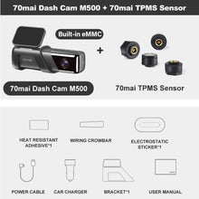 Load image into Gallery viewer, 70mai Dash Cam M500 Card 1944P 170FOV Car DVR Dash Camera Recorder Support GPS ADAS 24H Parking Monitoring Built-in eMMC Storage
