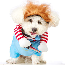 Load image into Gallery viewer, Impoosy Halloween Dog Costume Funny Pet Doll Clothes Cosplay Party Apparel Outfits for Small and Medium Dogs Cats (M,Neck:9-11)
