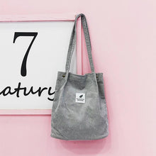 Load image into Gallery viewer, Women Canvas Corduroy Tote Bags Handbag Ladies Travel Messenger Shoulder Bag
