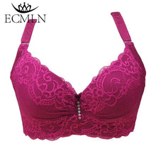 Load image into Gallery viewer, 80-105 C/D Women's Bra Plus Big Large Size Super Push Up Bralette Lace Intimates Sexy Lingerie Undrwear Underwire
