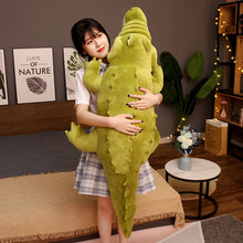 Load image into Gallery viewer, 75/120cm Stuffed Animal Real Life Alligator Plush Toy Simulation Crocodile Dolls Kawaii Ceative Pillow for Children Xmas Gifts
