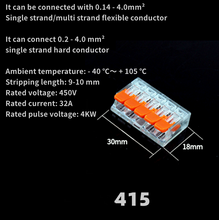 Load image into Gallery viewer, 75 Pcs Compact Accessory,Plug-in Connection Terminal Block, Universal Quick Cable Connectors,Electrical Connector,Wiring 2-5 Pin
