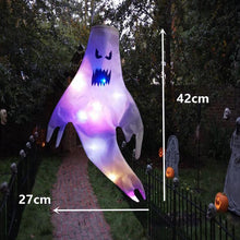 Load image into Gallery viewer, LED Halloween Ghost Outdoor Light Festival Dress Up Skeleton Horror Hanging Glowing Halloween Party Decor
