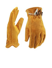 Load image into Gallery viewer, Gloves Outdoor Labor Protection Gardening Welding High Temperature Resistant Wear-Resistant Half Leather Gloves
