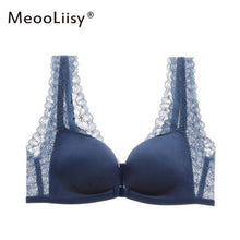 Load image into Gallery viewer, MeooLiisy New Year Red Front Buckle Bra for Women Push Up Sexy Wireless Underwear Seamless Lace Beauty Back Lingerie
