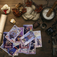 Load image into Gallery viewer, 78 Cards Cats Tarot English Tarot Family Party Board Game Oracle Cards Astrology Divination Fate Card Friend Party Board Games

