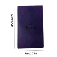 Load image into Gallery viewer, 78 Cards Cats Tarot English Tarot Family Party Board Game Oracle Cards Astrology Divination Fate Card Friend Party Board Games
