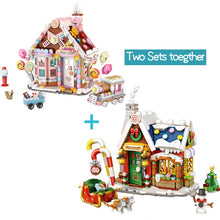 Load image into Gallery viewer, 788pcs LOZ Mini Blocks Architecture Merry Christmas House Santa Claus Snowman Tree Deer Building Blocks Bricks Toy For Kids Gift
