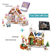 Load image into Gallery viewer, 788pcs LOZ Mini Blocks Architecture Merry Christmas House Santa Claus Snowman Tree Deer Building Blocks Bricks Toy For Kids Gift
