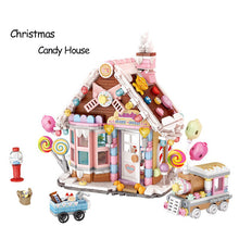 Load image into Gallery viewer, 788pcs LOZ Mini Blocks Architecture Merry Christmas House Santa Claus Snowman Tree Deer Building Blocks Bricks Toy For Kids Gift
