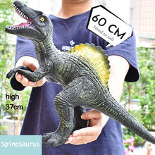 Load image into Gallery viewer, 78CM Dinosaur Model Toy Big Size Tyrannosaurus Rex Soft Puppets Velociraptor Jurassic Worlds Park Shark Dinosaur Toys for Kids
