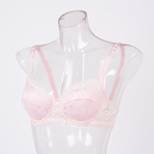 Load image into Gallery viewer, Women Sexy Bra Floral Lace Embroidery Transparent Super Thin Underwear Breathable Bras
