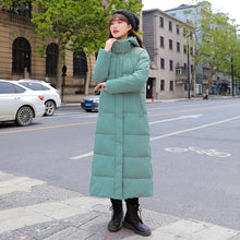 Load image into Gallery viewer, Women's X-long Hooded Winter Down Parka Ladies Warm Slim Split Jacket Coat Female
