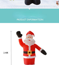 Load image into Gallery viewer, Inflatable Christmas Inflatable Decoration Courtyard Layout 2.4M Santa Claus Inflatable Model
