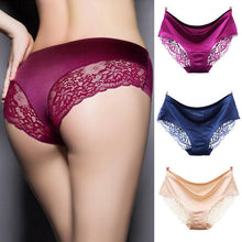 Load image into Gallery viewer, Sexy Lace Underpants Non-Trace Underwear Thin And Light Breathable Silk Briefs Exquisite Panties
