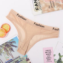 Load image into Gallery viewer, Women's Letter Lace Thong Sexy Temptation Ultra Thin Lace Mesh Sheer Panties Seamless Briefs
