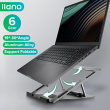 Load image into Gallery viewer, 6-Gear Laptop Stand 10KG Load-bearing Aluminum Alloy Lifting Stand Holder Portable Foldable Non-Slip Notebook Stand for 11-15.6 inch Laptop
