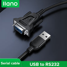 Load image into Gallery viewer, USB 2.0 to RS232 Serial Cable Driver-free RS232 Console Converter Cable for laptop monitor cashier printer access control system
