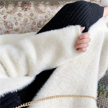 Load image into Gallery viewer, Women Solid Faux Fur Coat Lady Thick Outwear Winter Warm Long Coat Female Elegant Green Overcoat

