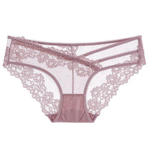 Load image into Gallery viewer, Women's Sexy Lace Panties Summer Low Waist Breathable Briefs Irregular Belt Underwear
