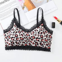 Load image into Gallery viewer, Ladies Sexy Leopard Print Sports Bra Underwire Bra
