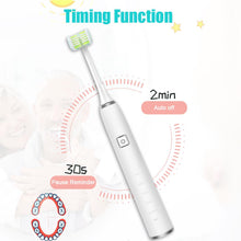Load image into Gallery viewer, Electric Toothbrush For Adults With 3d Soft Brush Head 5 Brushing Modes 2 Min Timer Rechargeable Wh
