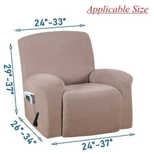Load image into Gallery viewer, Recliner Chair Covers Washable Stretch Sofa cover With Pocket Non-slip Furniture Protector Solid Color Armchair
