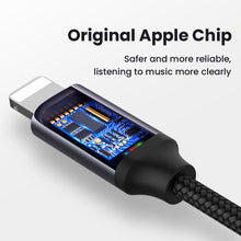 Load image into Gallery viewer, 8 Pin To 3.5mm Jack AUX Cable Lighting To AUX Headphone Adapter Audio Extension Kable Connector Splitter For iPhone 14/13/12/11
