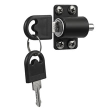 Load image into Gallery viewer, Door lock 8 pcs Zinc Sliding Window Patio Screw ing Pin Push Child Safety Lock Anti-theft With Key White Sliding Patio Door Catch
