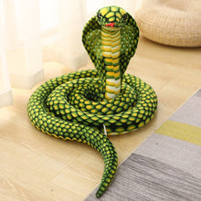 Load image into Gallery viewer, 80-170cm Realistic Cobra Figure Lifelike Python Pit Viper Plush Toy Soft Stuffed Animal Snake Decor Birthday Gifts for Children
